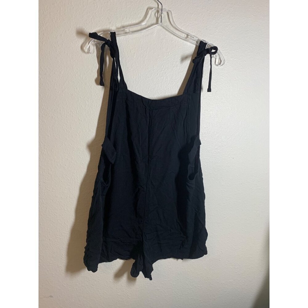 Shinestar Overalls Style Romper Shorts Women's Size Medium Black AD7